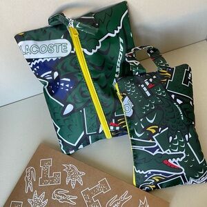 (new+box) Lacoste RARE! 2 Travel kit large (toiletries) unisex/cosmetic pouches